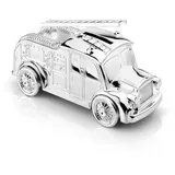 Zilverstad 7669261 Spardose Feuerwehrauto anlaufgeschützt 7 x 15 cm, versilbert
