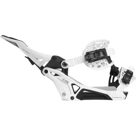 NIDECKER Supermatic Snowboard-Bindungen, Weiss/opulenter Garten, M
