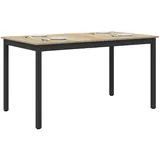 vidaXL Esstisch 80 x 80 x 75 cm grau