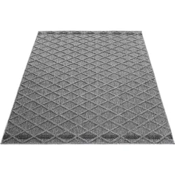Outdoorteppich AYYILDIZ TEPPICHE "PATARA 4953", grau, B:240cm H:8mm L:340cm, Polypropylen, Teppiche, Pflegeleicht / Strapazierfähig / In- und Outdoor geeignet