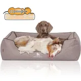 Knuffelwuff Tierbett Hundebett Wippo, Orthopädisch grau 63 cm x 85 cm