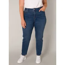 Base Level Curvy Slim-fit-Jeans in großen Größen blau 52