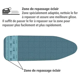 Wenko Bügeltischbezug Air Comfort mit Blitzbüglerzone XL/Universal, für schnelles Bügeln