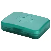 ISAKEN Tablettenbox 6 Tage, Pillendose 6 Fächer Klein Medikamenten Aufbewahrung Wochenbox Monat für Unterwegs, Zuhause, Büro, Organizer Medikamente zum Senioren, Erwachsene
