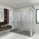 neu.haus Duschrückwandset Duschrückwand Weiß