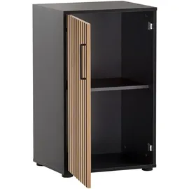 MÖBELPARTNER Aktenschrank Hank, 158268 schwarz, eiche 1 Fachboden 51,0 x 41,0 x 83,6 cm