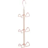 Relaxdays Handtaschenbügel 6 Haken, platzsparende Handtaschen Aufbewahrung, Taschenhaken Metall, Taschenhalter, kupfer,