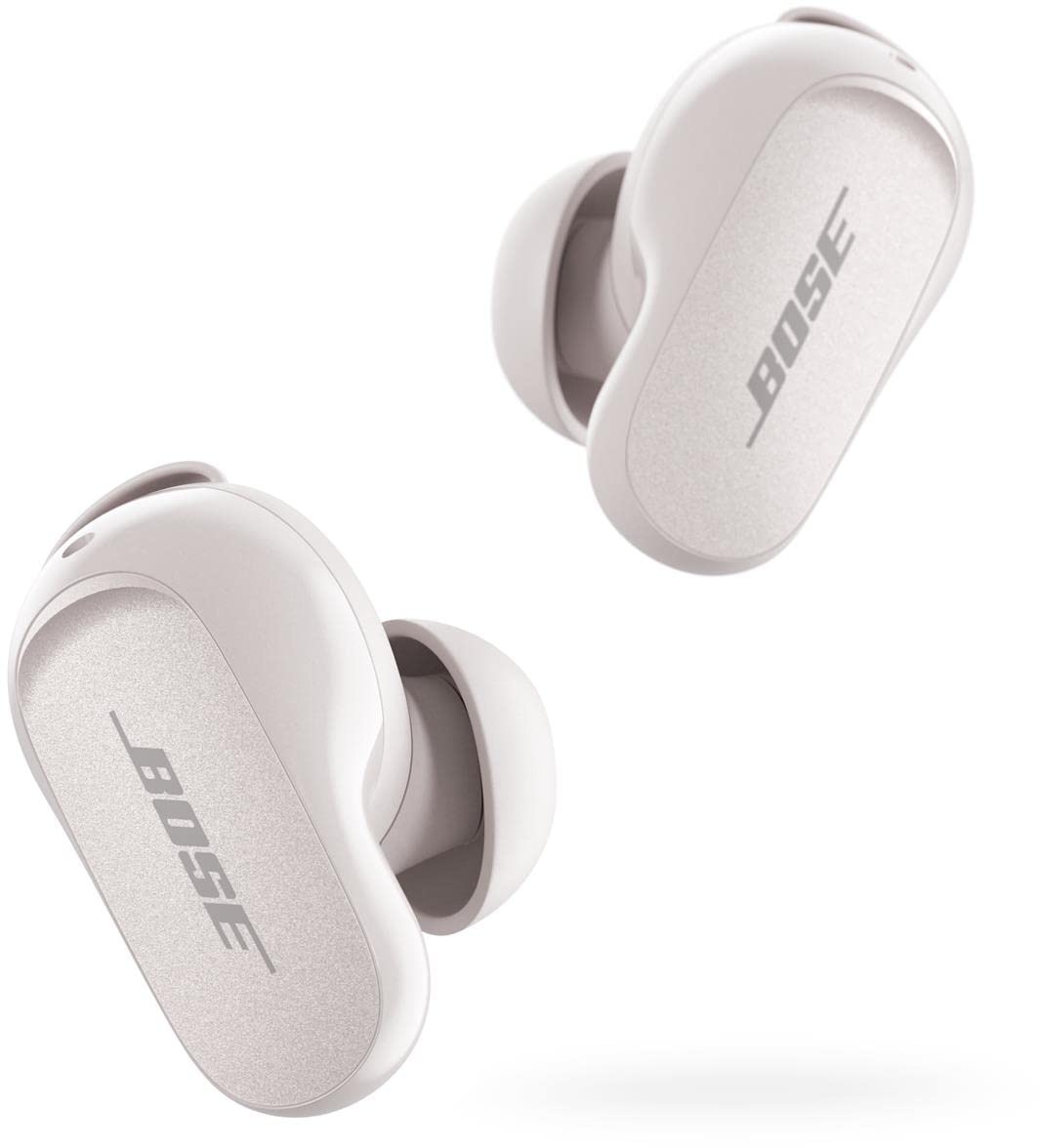 Bose QuietComfort Earbuds II, kabellos, Bluetooth, die weltweit besten Noise-Cancelling-In-Ear-Kopfhörer mit individueller Lärmreduzierung und personalisiertem Klang, Weiß