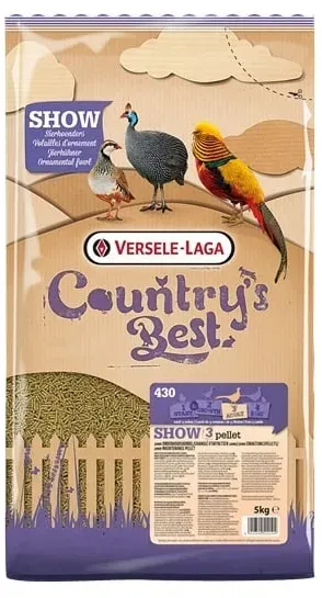 VERSELE-LAGA Country's Best Show 3 Pellet 5 kg 3mm Pellets für Ziervögel ab 13 Wochen