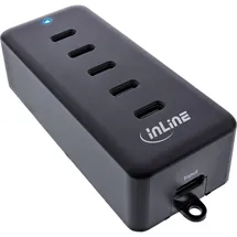 InLine 5-Port USB-C PowerHub, Ladegerät-Erweiterung 100W,