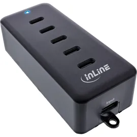 InLine 5-Port USB-C PowerHub, Ladegerät-Erweiterung 100W,