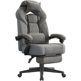 Songmics Gamer-Sessel Holz/Kunststoff Schwarz