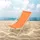 ECD Germany Sonnenliege 117 x 52 x 83 cm Orange