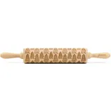 Folkroll Teigroller FOLKROLL "3D-Motiv-Teigrolle", braun, L:43cm, Teigroller, Boot