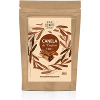 Bio-Ceylon-Zimt-Pulver 250g – Echter Cinnamomum Verum – Herkunft Sri Lanka – Geringer Cumaringehalt (<0,004%) – Gemahlener Premium-Bio-Zimt für Aufgüsse, Gebäck, Desserts und Küche (250g)