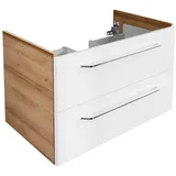 Fackelmann Waschbeckenunterschrank Milano Asteiche 80 cm