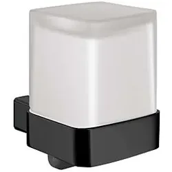 Emco Loft Flüssigseifenspender 052113303 schwarz, Glas satiniert, Einhandbedienung