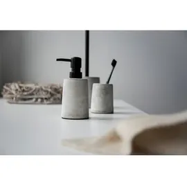 Wenko WC-Garnitur Villena Grau/Schwarz