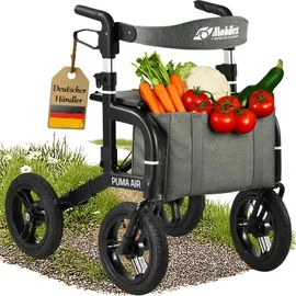 MOBILEX Outdoor Rollator Puma Air Leichtgewichtrollator Gelände schwarz