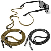 rootful. Brillenband rootful.® urban Brillenband aus Leder 2er Pack - Brillenkette, inklusive Mikrofaserbeutel und Mikrofaserputztuch grün