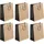 Clairefontaine 6x Minimalist, große Geschenkttasche 26,5x14x33 cm braun 28794-2C