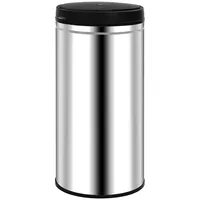 "Winteraktion" Automatischer Sensor-Mülleimer 70 L Edelstahl - Mülleimer CC8802 - Silber