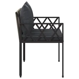 vidaXL Gartenbank 116 x 56 x 75 cm Grau