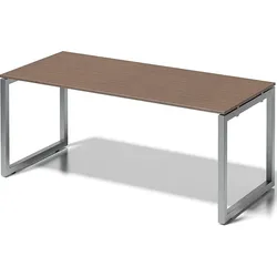 Bisley Schreibtisch Cito BxTxH 180x80x74cm nußbaum Gestell silber