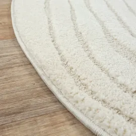 The CarPET Everest Kurzflorteppich Ø 200 cm Creme