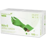 Medi-Inn Nitril Apple Green Einmalhandschuhe, puderfrei M 10 x 100 Stück)