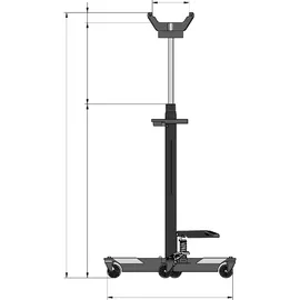 Unicraft Getriebeheber hydraulisch 111-193 cm Tragkraft 750 kg