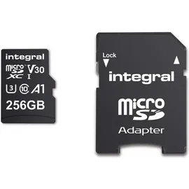 Integral INMSDX256G-100V30 256 GB Micro-SD-Karte MICROSDXC UHS-1 U3 CL10 V30 A1