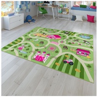 Kinderteppich Kinderteppich Spielteppich Für Kinderzimmer Landschaft, TT Home, rechteckig, Höhe: 4 mm grün rechteckig - 80 cm x 150 cm x 4 mm