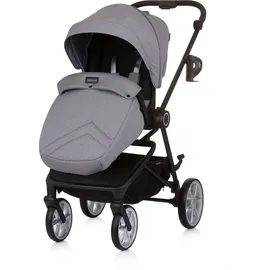 Chipolino 3 in 1 Kombikinderwagen Linea, Sportsitz, i-Size Babyschale, Babywanne grau