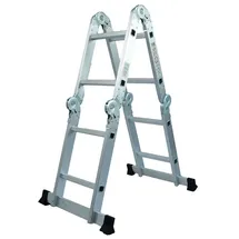 jootech Mehrzweckleiter 4x2 Klappleiter 2,40 m