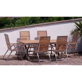 aleos Nassau Set 7-tlg. Silber/Braun