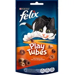 felix® Katzen-Leckerli Play Tubes Huhn- und Lebergeschmack 8x 50,0 g