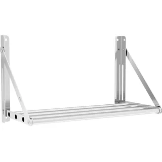 Royal Catering Wandbord klappbar Stangendesign - 60 x 30 cm - 40 kg - Edelstahl