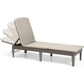 KETER Jaipur Gartenliege 195 x 65 x 22 cm Braun