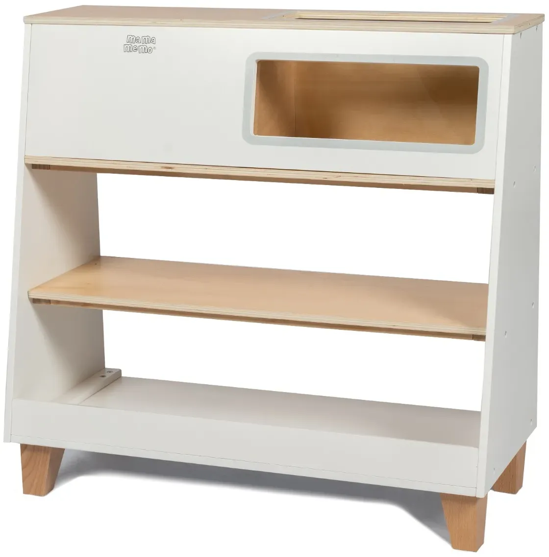 Eisdiele inkl. Gefrierschrank Rollenspiel Kinder Kunststoff - mamamemo - Fördert Fantasie, Langlebiges Design