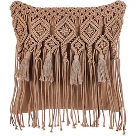 Beliani BAMIAN Dekokissen 45 x 45 cm Braun