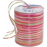 Präsent Geschenkband Raffia matt pink/rot/orange/grün 3,0 mm x 50,0 m