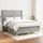 vidaXL Boxspringbett 140 x 200 cm Hellgrau