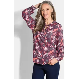 GOLDNER Moderne Rüschenbluse beere 23