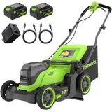 Greenworks Akku-Rasenmäher MO48L422-01 inkl. 2 x 4,0 Ah
