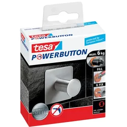 tesa Powerbutton® Haken Classic Eckig Blister