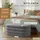 Blumtal Sitzhocker mit Stauraum Bouclé 45 x 42,5 x 110 cm Grau
