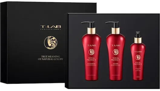 T-LAB Professional Collection Total Protect Ritual Set Everyday Hair Duo Shampoo 300 + Duo Mask 300 ml + Hair and Scalp Multi Fluid 150 ml