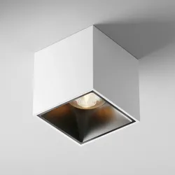 Maytoni Moderne Deckenstrahler Alfa LED LED incl. Weiß und Schwarz aus Aluminum Energieeffizient 12W