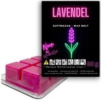WonderWax Duftwachs WonderWax® Neon Duftwachs 6 Würfel, (Lavendel), Duftrichtung: Lavendel